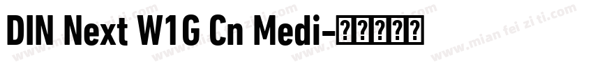 DIN Next W1G Cn Medi字体转换